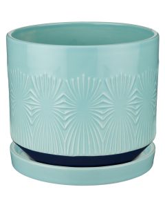 Mod Pot 6.5" - Blue Bloom