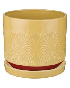 Mod Pot 6.5" - Mustard Bloom