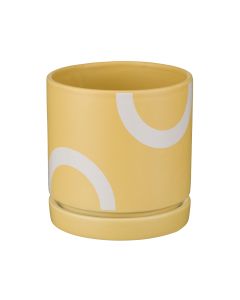Mod Pot 4.5" - Yellow Swirl