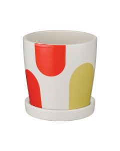 Mod Pot 4.5" - White/Orange