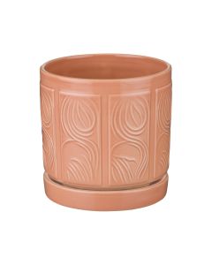 Mod Pot 4.5" - Terracota Leaf