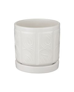 Mod Pot 4.5" - White Leaf