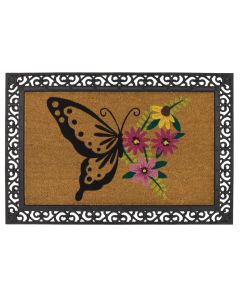Doormat Coir/Rubber - Butterfly 