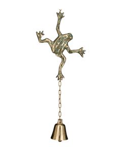 Cast Garden Bell - Frog