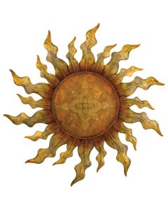 Henna Gold Sun Wall Decor 
