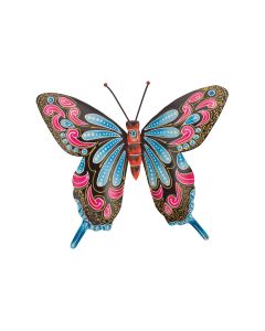 Henna Butterfly Wall Decor - Black/Blue