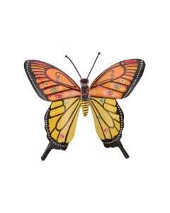 Henna Butterfly Wall Decor - Orange