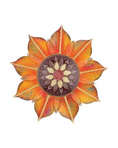 Henna Floral Wall Decor 22"