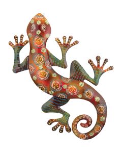 Maha Gecko Wall Decor 24" - Copper