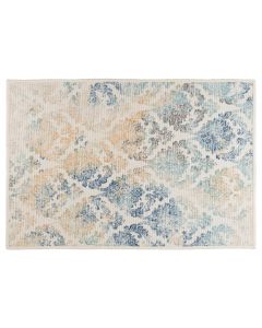 Area Rug 24"x36" - Blue Damask 