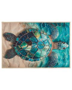 Area Rug 24"x36" - Sea Glass Turtle