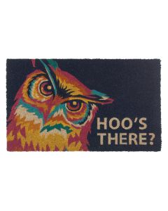 Doormat Coir - Hoo's There 