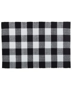 Area Rug Woven 24"x36" - Black