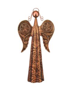Cast Angel Sculpture - Antique Copper