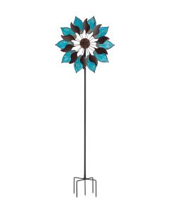 26" Dual-Spin Wind Spinner – Blue Patina