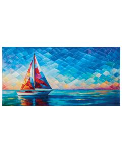 Vivare Wall Art 44"x22" - Sailing Horizon