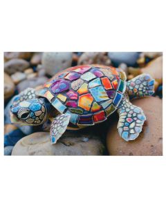 Vivare Wall Art 29"x19" - Mosaic Sea Turtle
