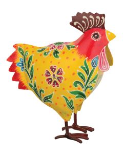 Artisan Hen Decor - Yellow Multi