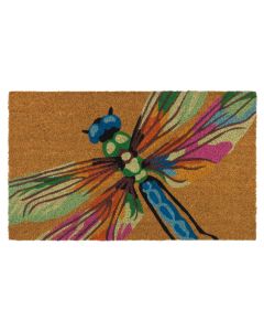 Doormat Coir - Rainbow Dragonfly