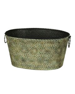Oval Bucket LG - Floral
