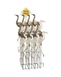 Solar Metal Bird Stake Assortment