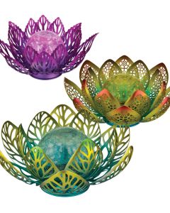 Floral Solar Decor Pre-Pack 12 Pc