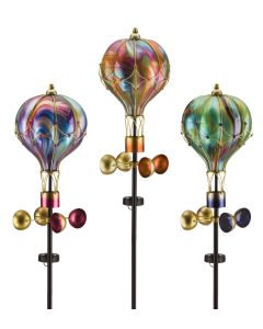 Swirl Balloon Spinner Solar Stake Pre-Pack 12 Pc