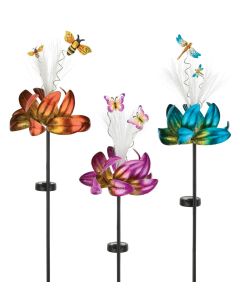 Sparkle Solar Spinner Stake Pre-Pack 18 Pc 
