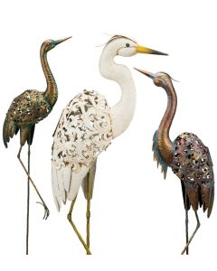 Solar Metal Bird Pre-Pack 12 Pc