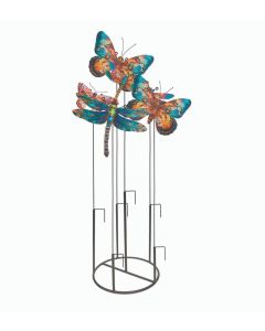 Dragonfly-Butterfly Stake/Wall Decor Assortment 16 Pc