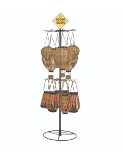 Wicker HAB - Solar Lantern Assortment 24 Pc