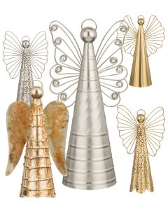 10" Metallic Angel Decor Pre-Pack 20 Pc