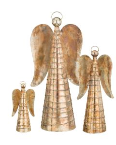 Gold Flame Angel Decor Pre-Pack 8 Pc