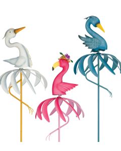 Bird Spinner Stake Pre-Pack 12 Pc
