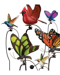 Rocker Bird/Butterfly Stake Combo Pre-Pack 16 Pc