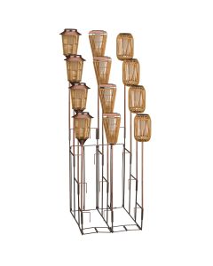 Wicker Solar Stakes Assortment 18 Pc