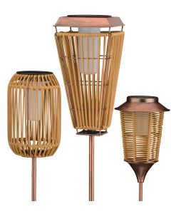Wicker Solar Stakes Pre-Pack 18 Pc