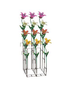 Solar Tiger Lily Stake Assortment 12 Pc