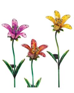Solar Tiger Lily Stake Pre-Pack 12 Pc