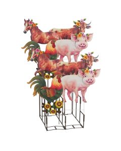 Farm Garden Stake Assortment 16 Pc