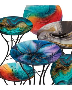 18" Birdbath with Stand Pre-Pack 16 Pc