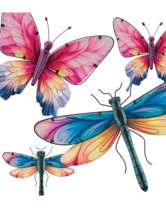 Spectra Butterfly Wall Decor Pre-Pack 16 Pc