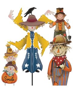 Scarecrow Decor - Stake Pre-Pack 8 Pc