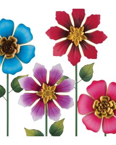 Flower Spinner Stakes Pre-Pack 16 Pc