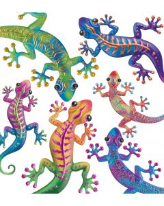 Stripe - Swirl Gecko Wall Decor Pre-Pack 52 Pc