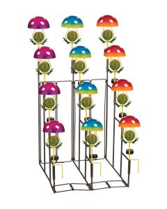 Mushroom Solar Stakes Assortment 18 Pc