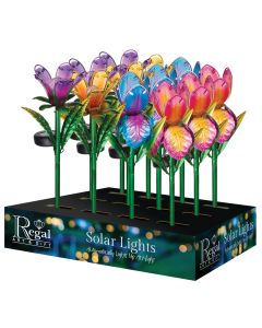 Mini Iris - Lily Solar Stake Assortment  24 Pc