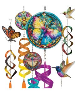 Garden Hanging Wind Spinner Pre-Pack 36 Pc