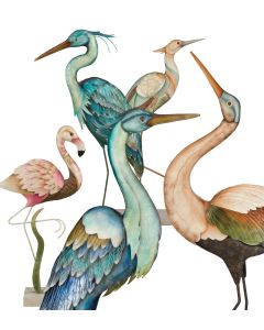 Capiz Bird Statuary Pre-Pack 12 Pc