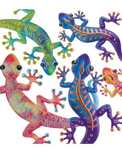 Stripe - Swirl Gecko Wall Decor Pre-Pack 28 Pc
